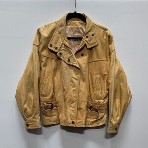 Georgetown Leather Supply Vtg. Tan Leather Jacket